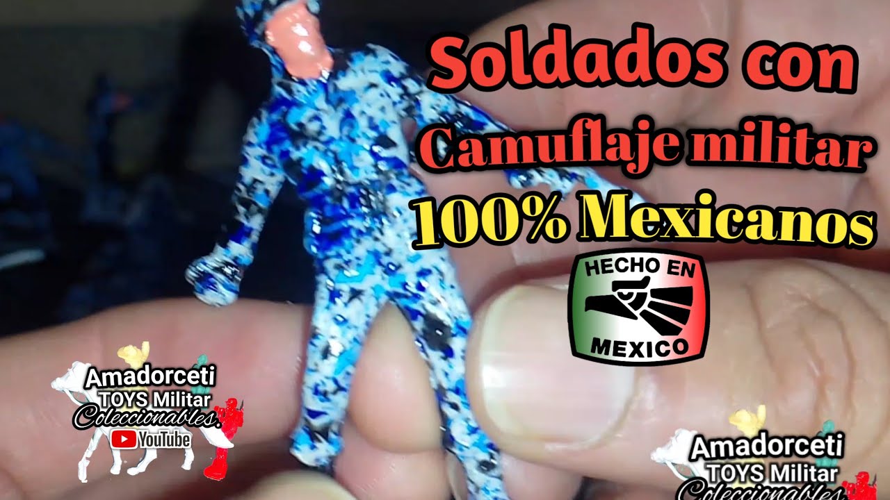 Una colección de soldaditos camuflados, 100% Mexicanos.