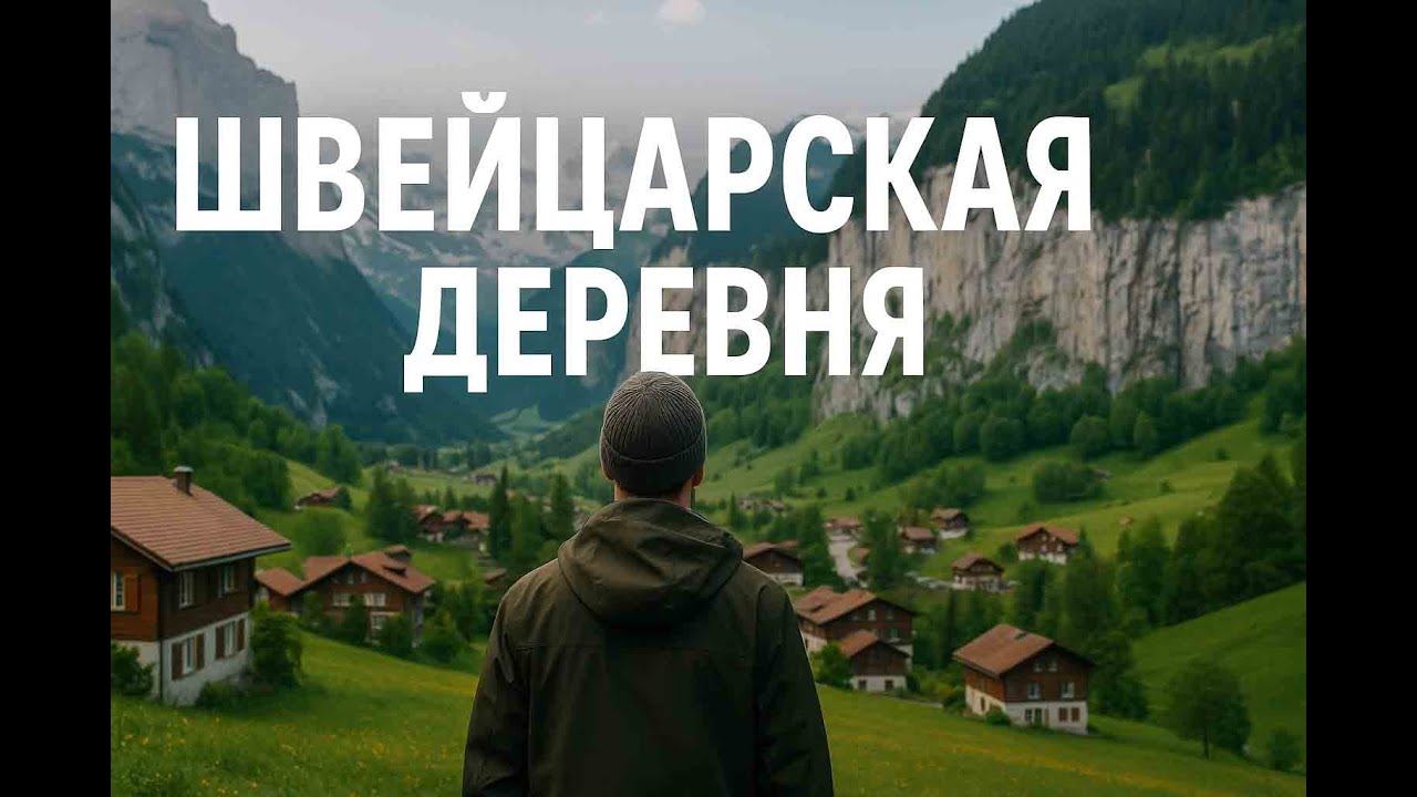 Обычная деревня в Швейцарии. Как есть на самом деле.