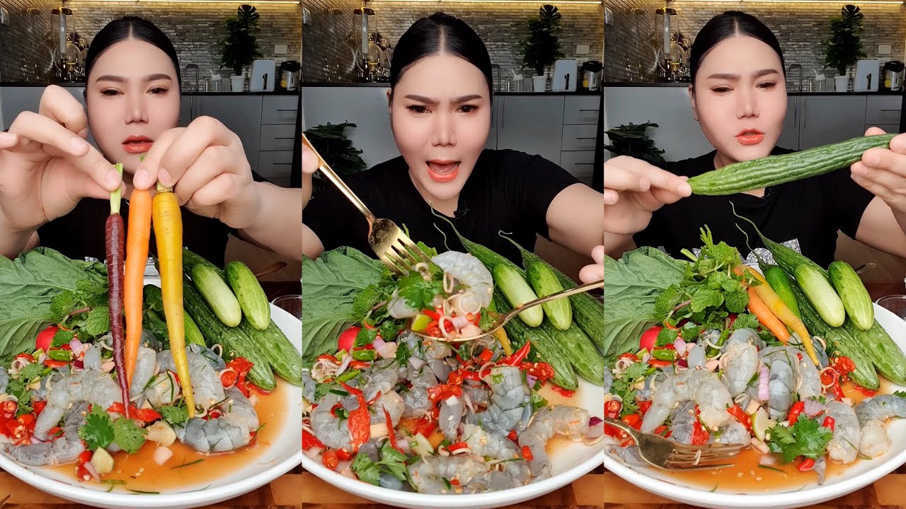 พล่ากุ้ง แกล้มมะระหวาน  | ไอซ์ซี่ กินยั่ว