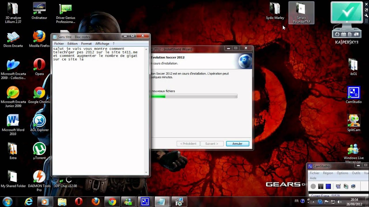 comment telecharger pes 2012 Et Installé