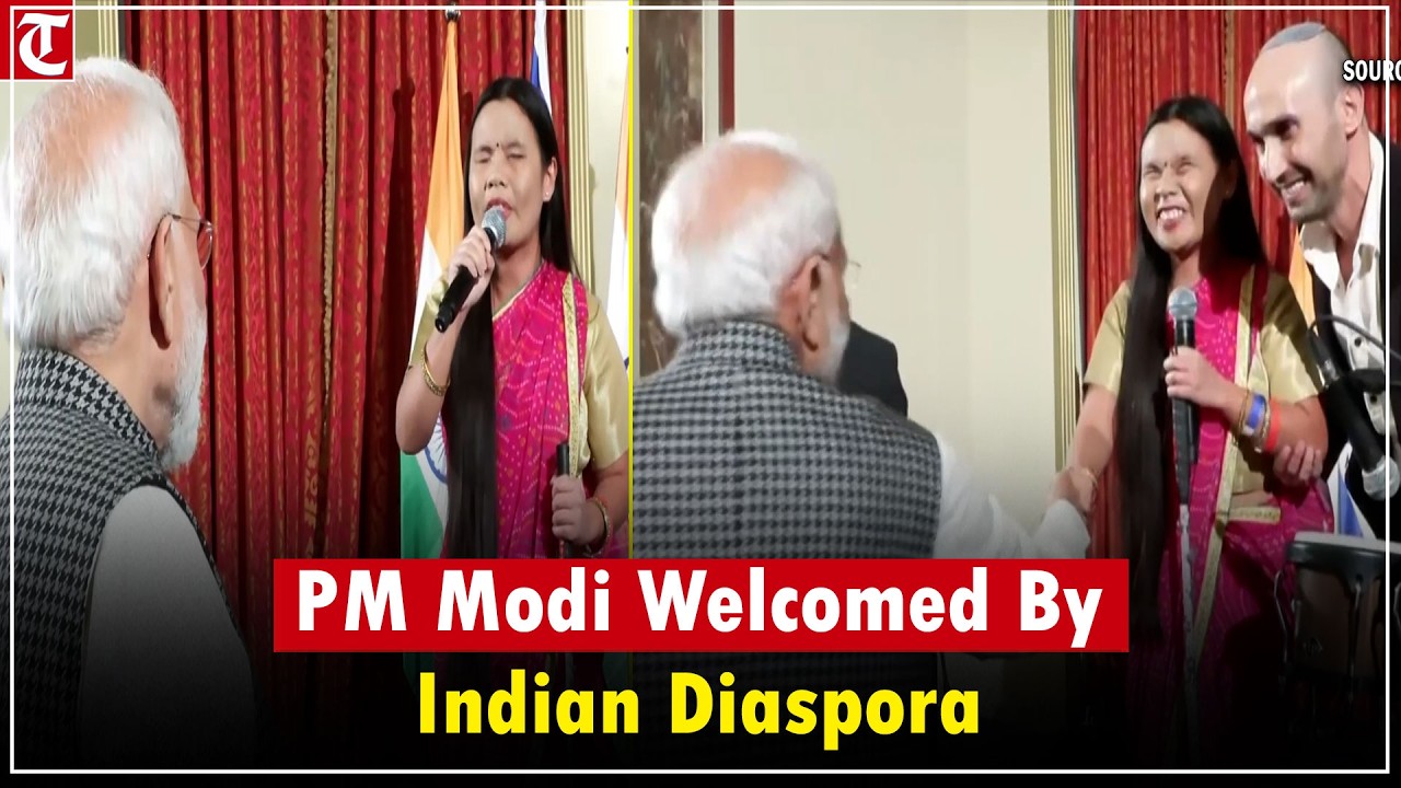 Inspiring Divyang singers perform as PM Modi greeted by Indian diaspora in Israel.