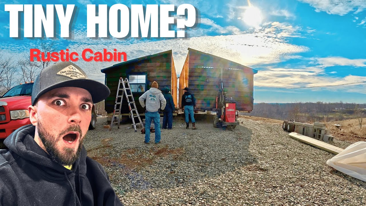 Epic Double Wide Cabin Installation - Amish Built