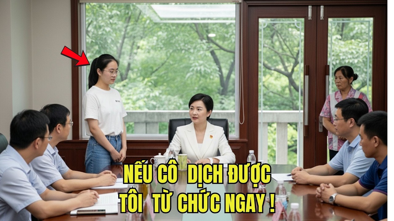 “Nếu Cô Ta Dịch Được, Tôi Từ Chức Ngay!” – Nhưng Khi Cô Lao Công Bước Vào, Tỷ Phú  Chết Lặng.
