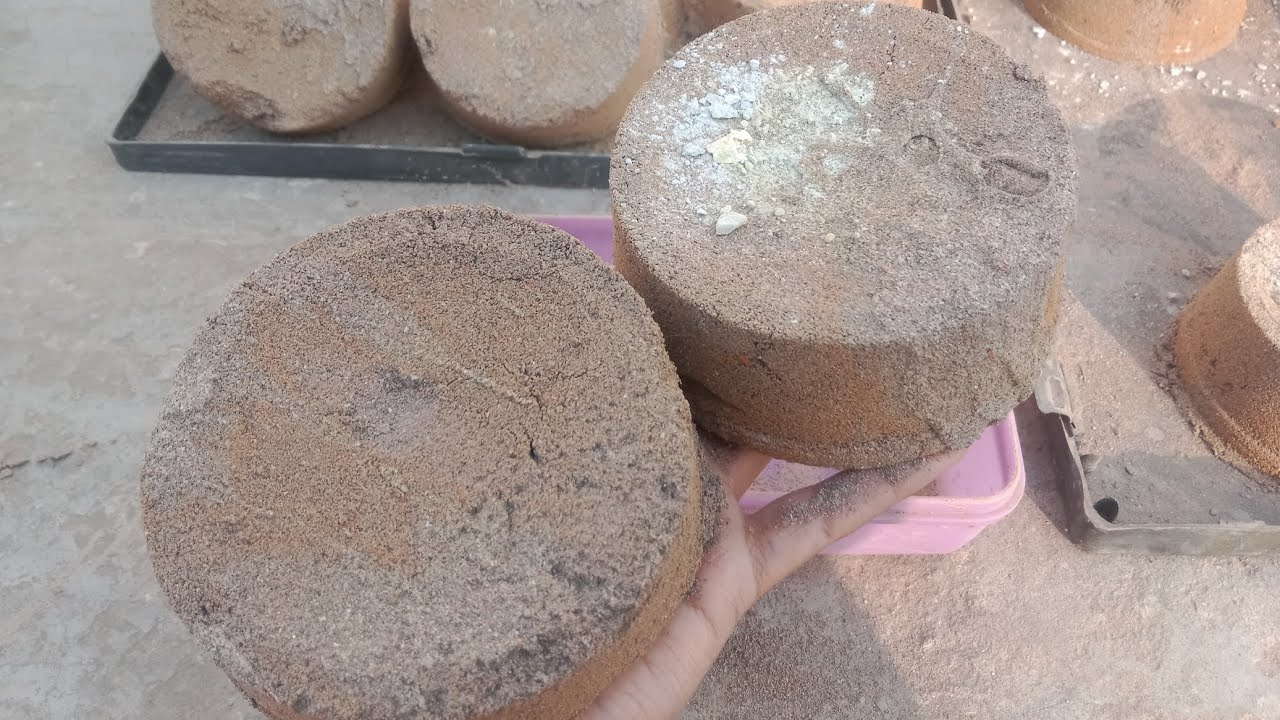 New white concrete 🟡 soft sand dry and water crumbling 🌊🍂 ASMR 