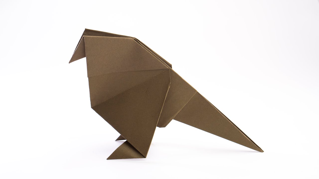 Cómo hacer un gorrión de origami - Pájaro de papel