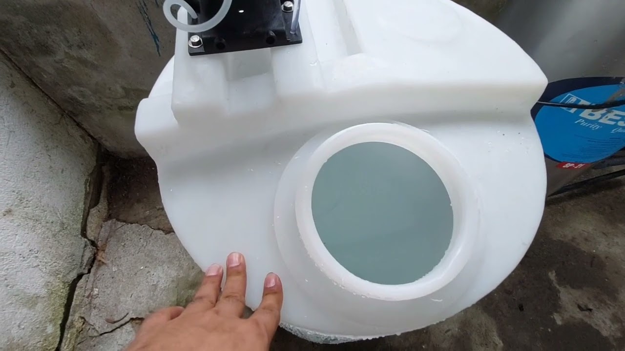 Installation of Delivery pump and Metering pump  for chemical treatment using chlorine..