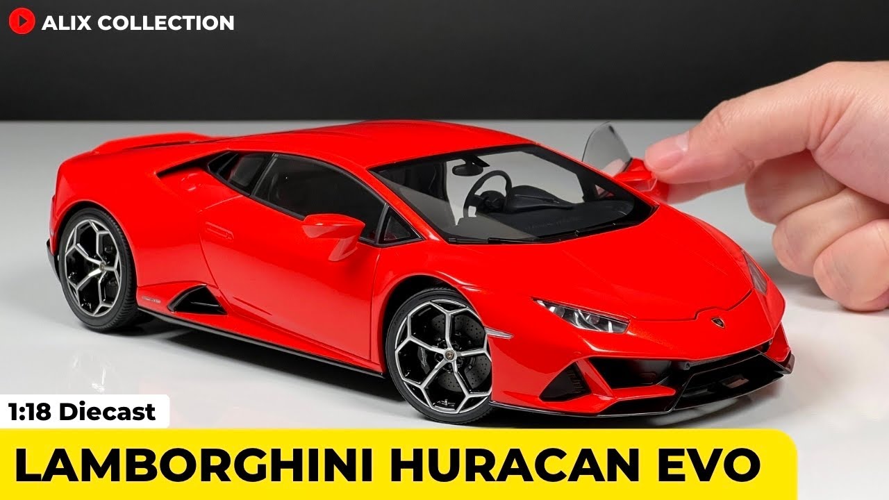 Unboxing of Lamborghini Huracan EVO 1:18 Diecast Model Car by AUTOart (4K)