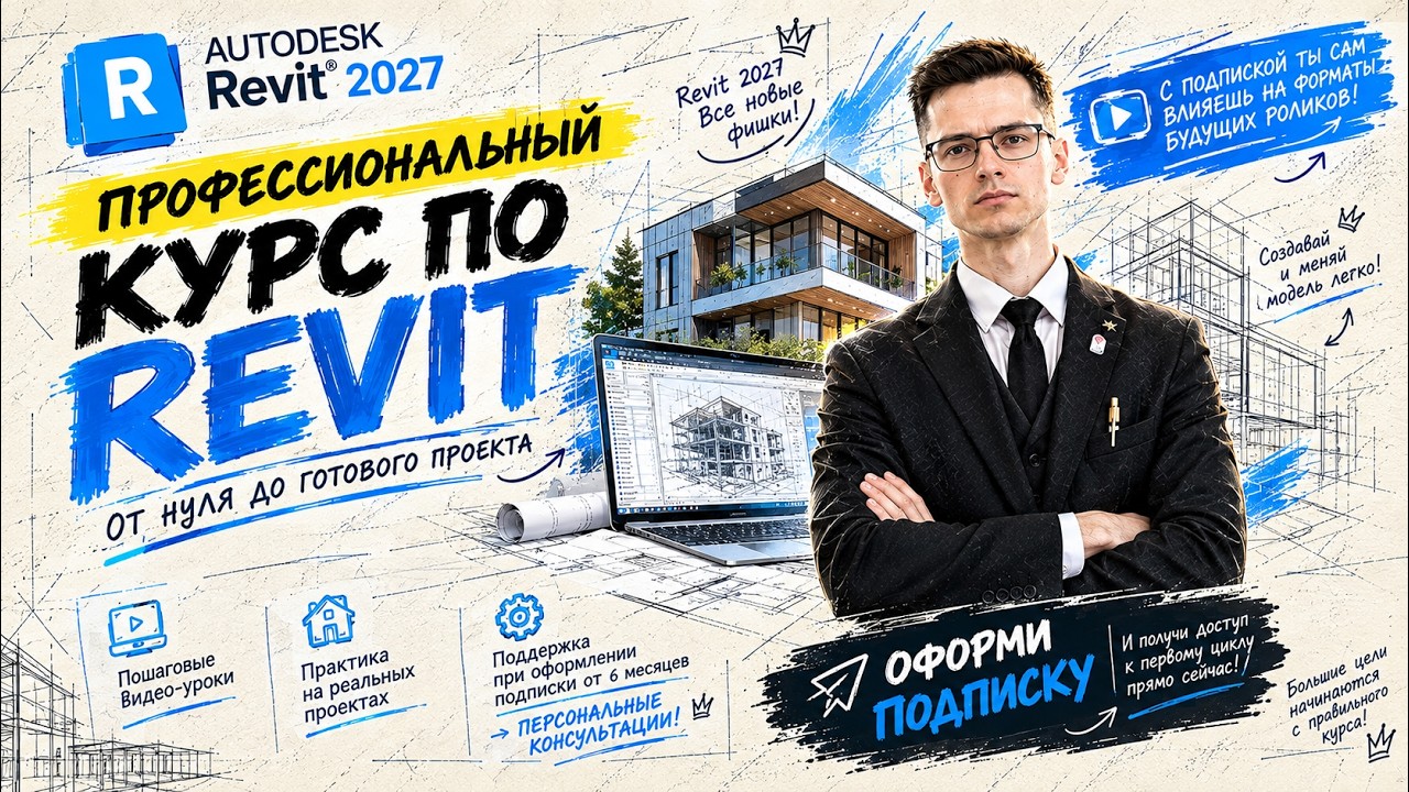 REVIT с нуля до уверенного пользователя | Полный обзор функционала в одном видео