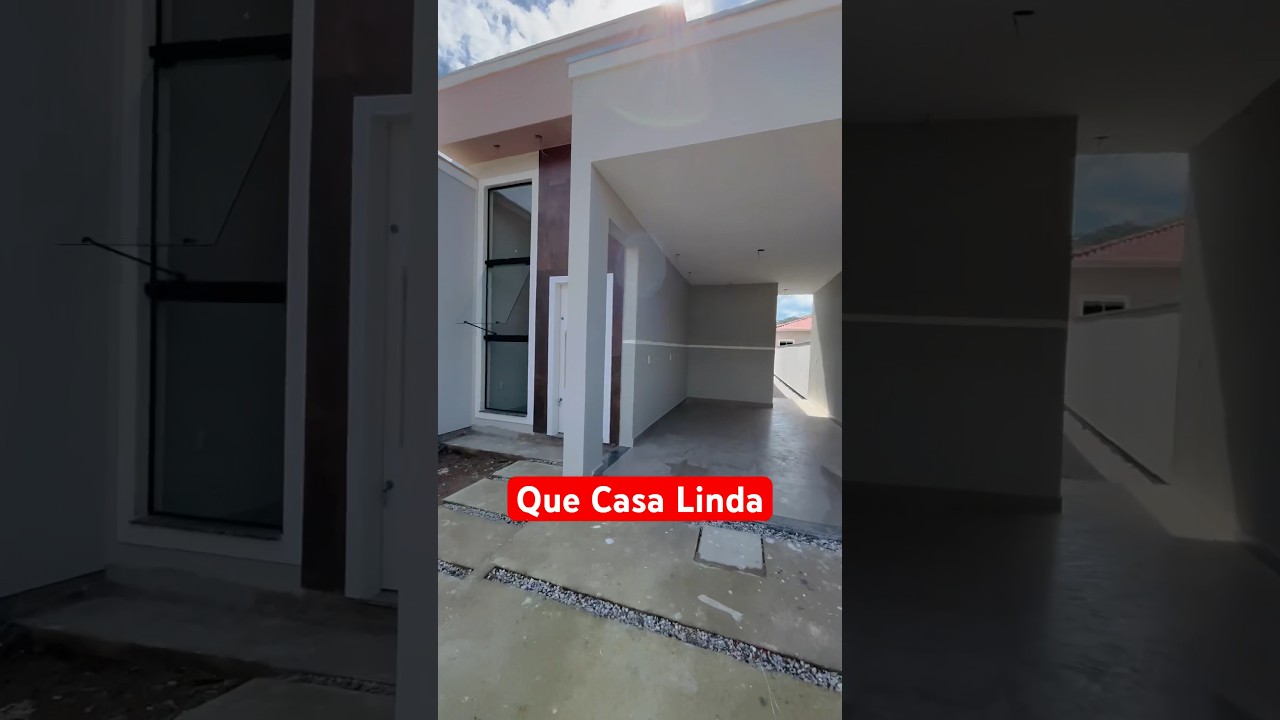 Casa  moderna de 70m com 1 su&iacute;te + 1 quarto #casas #casat&eacute;rrea #casasmodernas #minhacasaminhavida