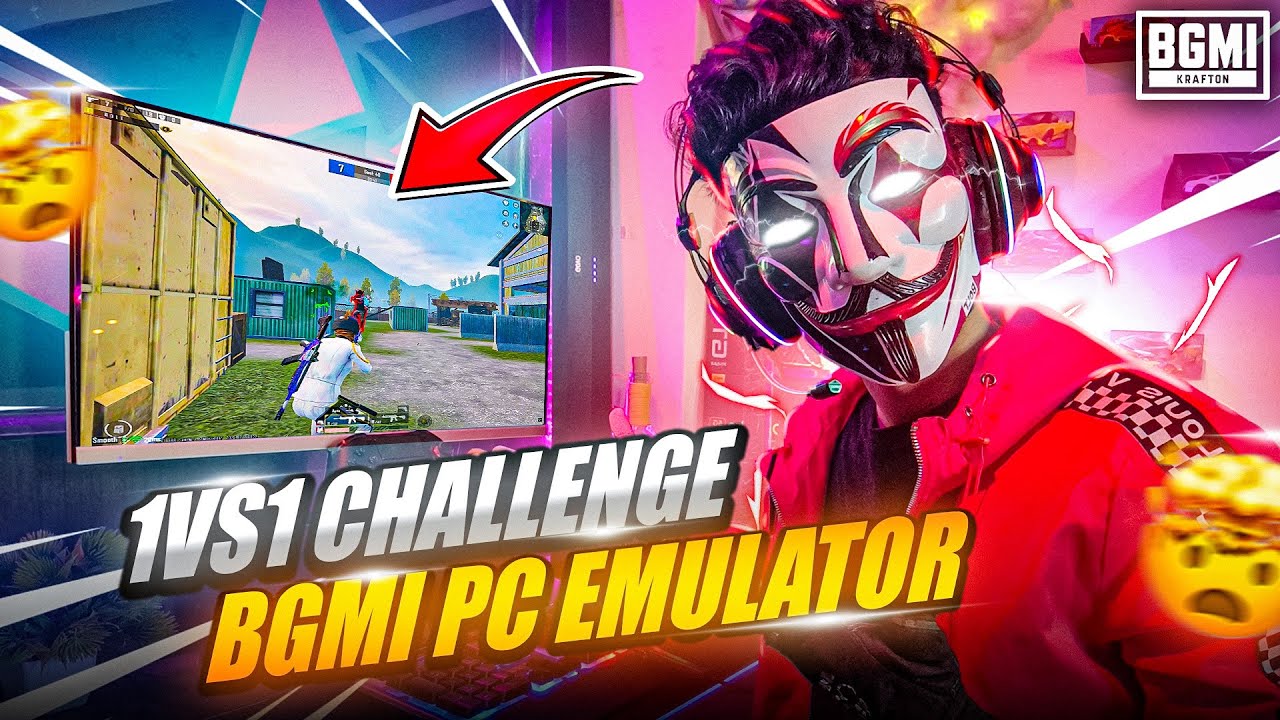 Playing BGMI in PC Emulator 🔥 1v1 Challenge vs Fastest TDM Player ☠️