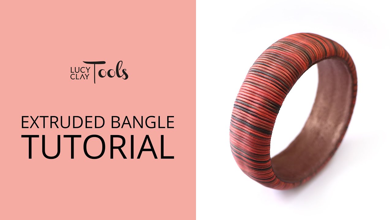 Extruded Bangle | DIY Polymer clay project made with the Czextruder