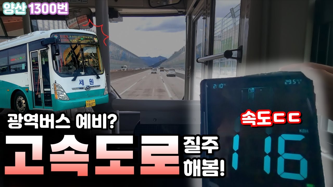 이게 광역버스 예비? 뉴슈퍼 에어로시티로 고속도로 질주해봄!