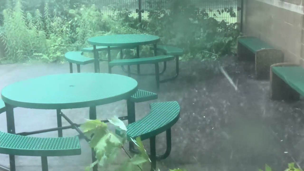 Rain storm in Madison, Wisconsin ￼