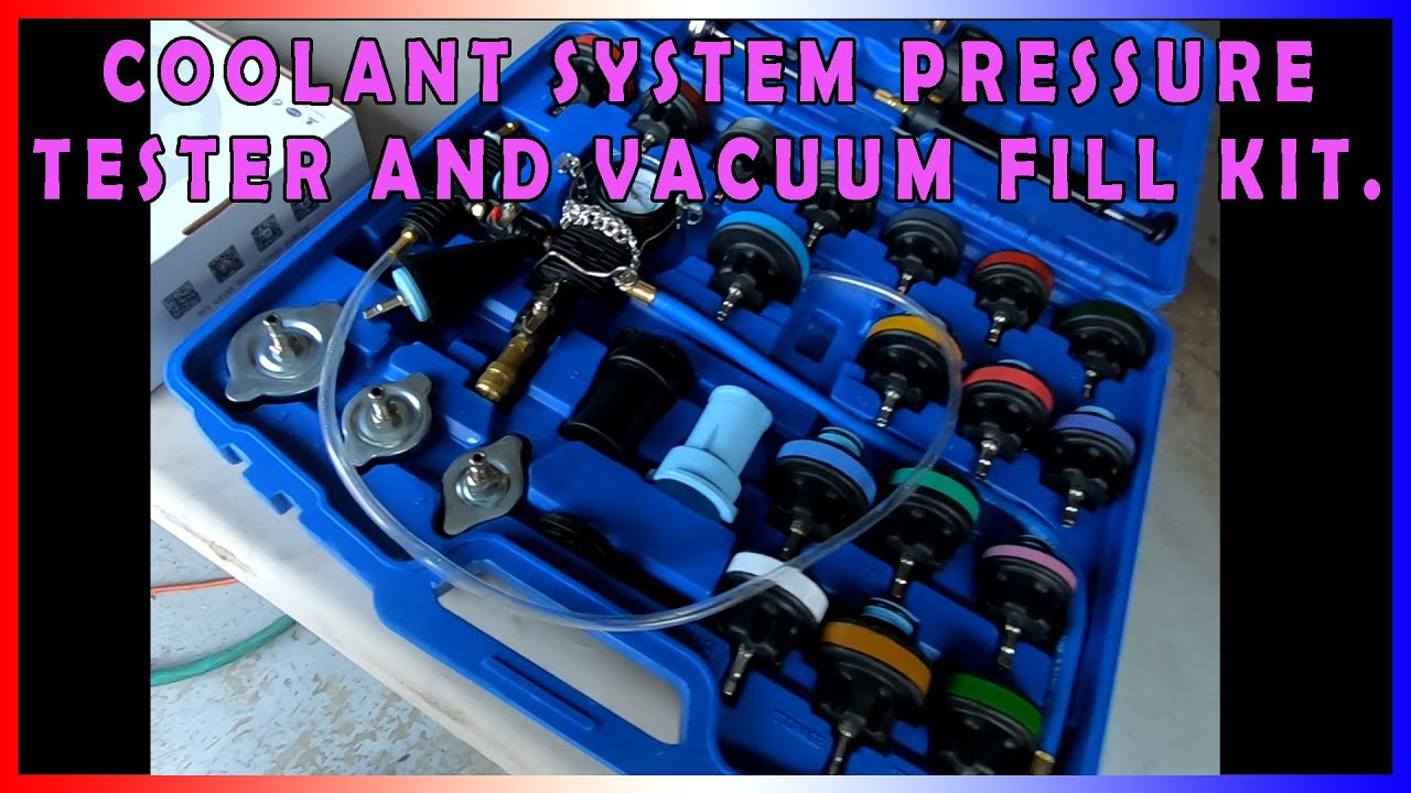 Review of a Nice DIY Coolant System Pressure Tester and Vacuum Refill Kit.