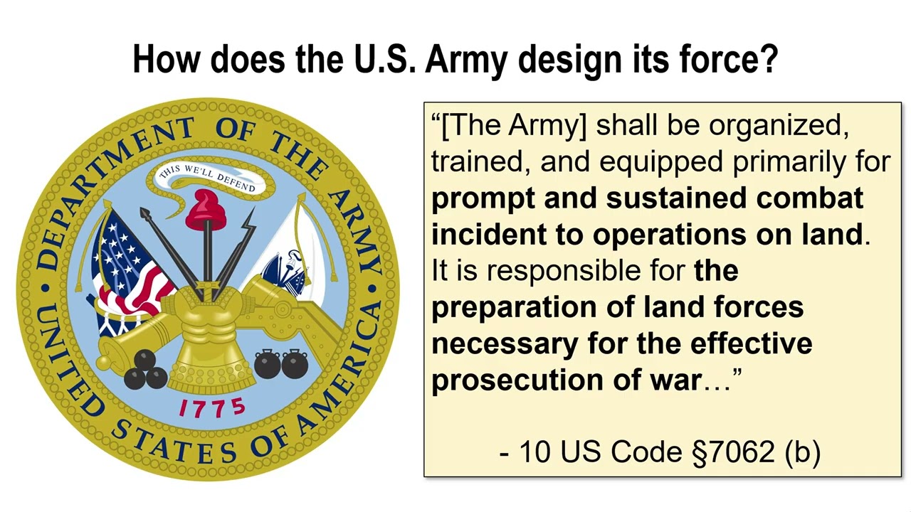 Bob Bradford, “How does the Army design the force?”