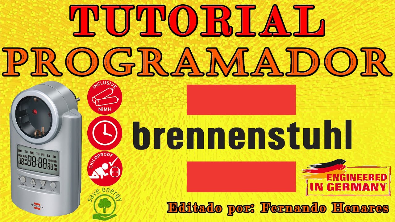 Tutorial configuración Programador Temporizador Brennenstuhl DT V2