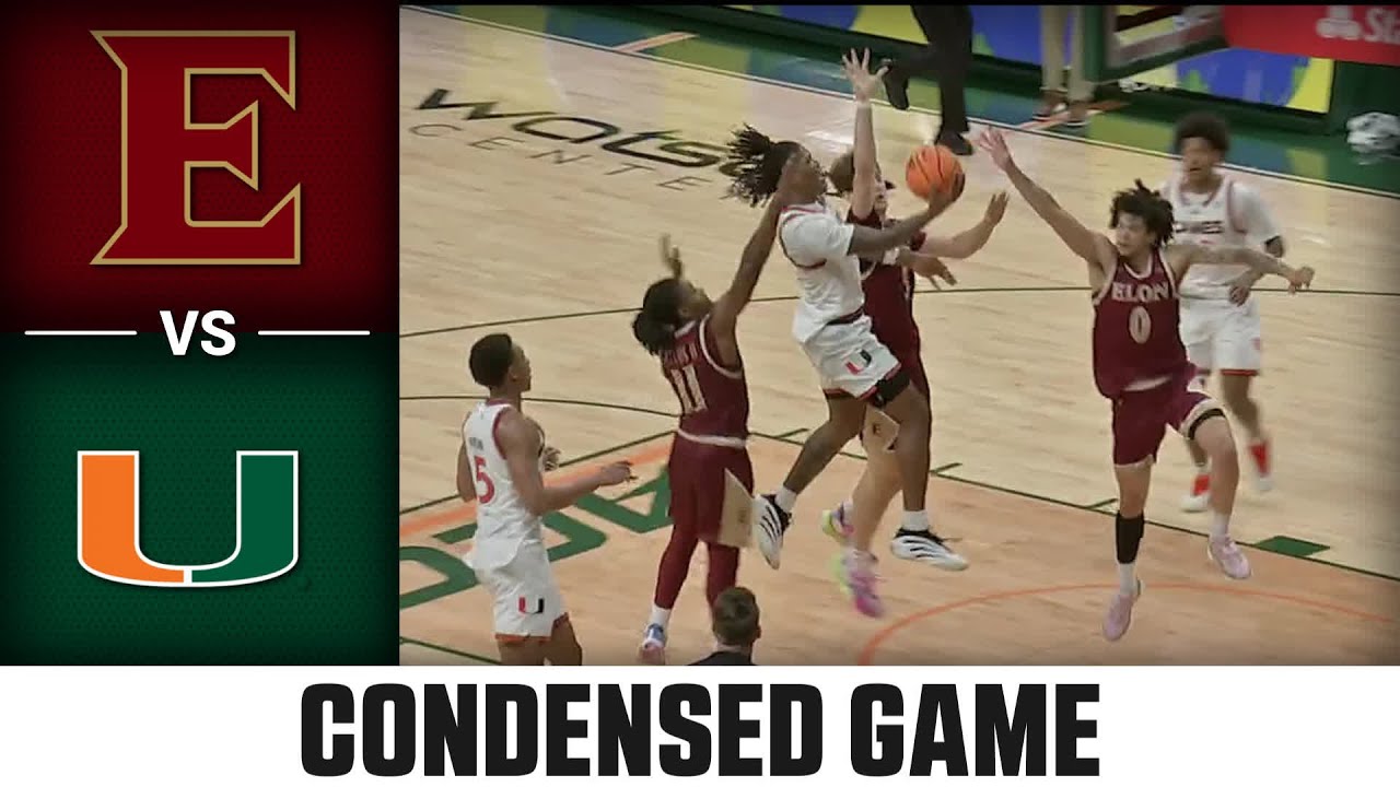 Elon vs Miami Condensed Game | 2025-26 ACC Men's Basketball