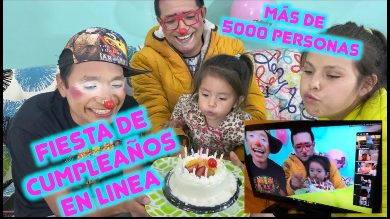FIESTA DE CUMPLEAÑOS EN LINEA / MAS DE 5000 PERSONAS / FATIMA Y CAELI / LOS DESTRAMPADOS