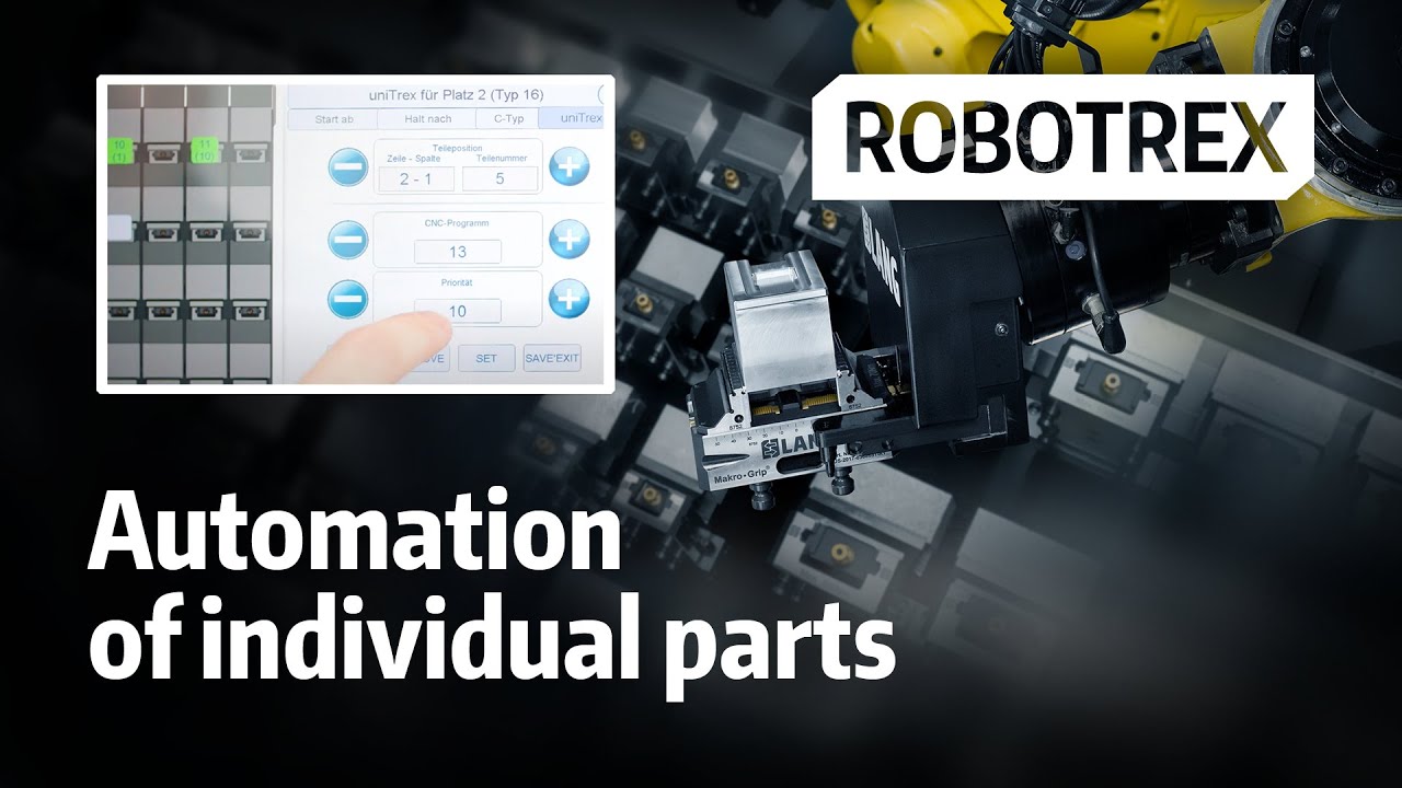 Small batch & single part production with RoboTrex Automation