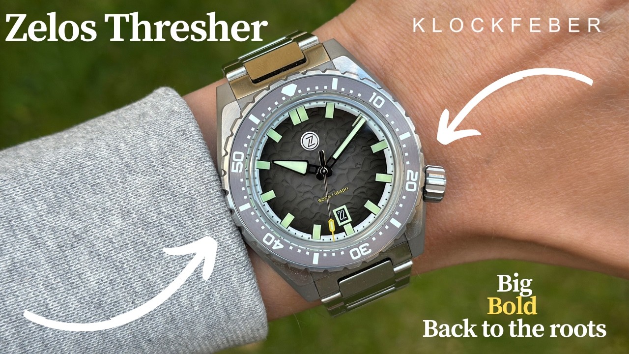 🔥 Hands-On Review:@Zelos Watches Thresher 44mm Dive Watch 🌊 | 💡 | Hammerhead Tribute 🦈