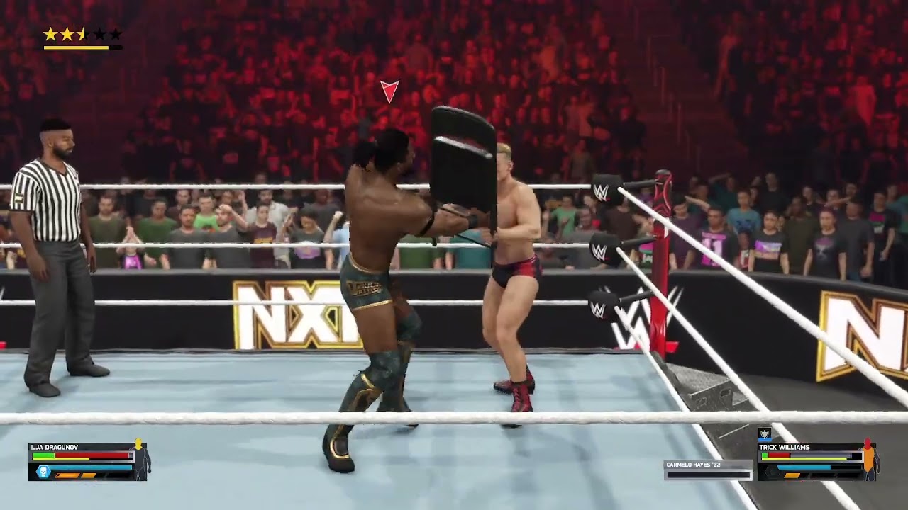 wwe 2k25 ilja dragonuv vs trick williams