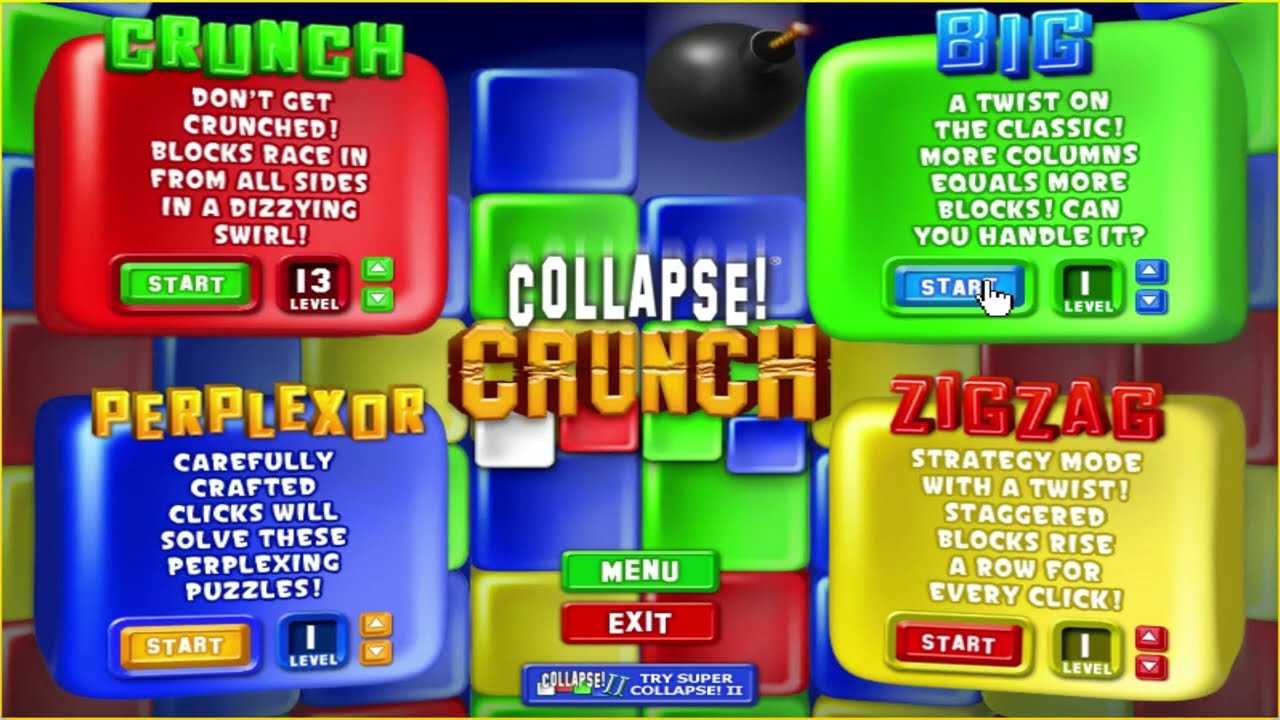 COLLAPSE CRUNCH (BIG) GAME HOUSE