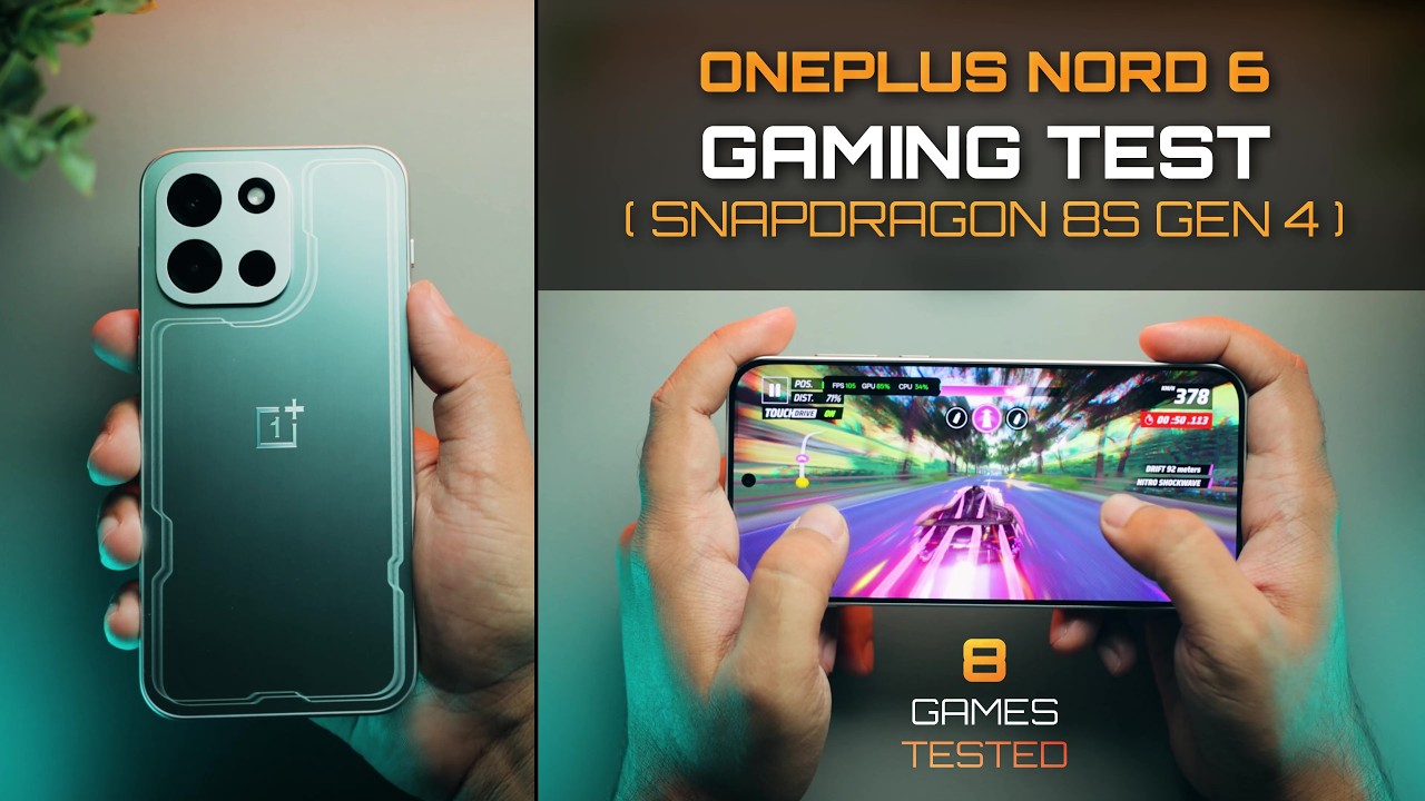 Тест производительности OnePlus Nord 6 в играх | Процессор Snapdragon 8s 4-го поколения | Протест...