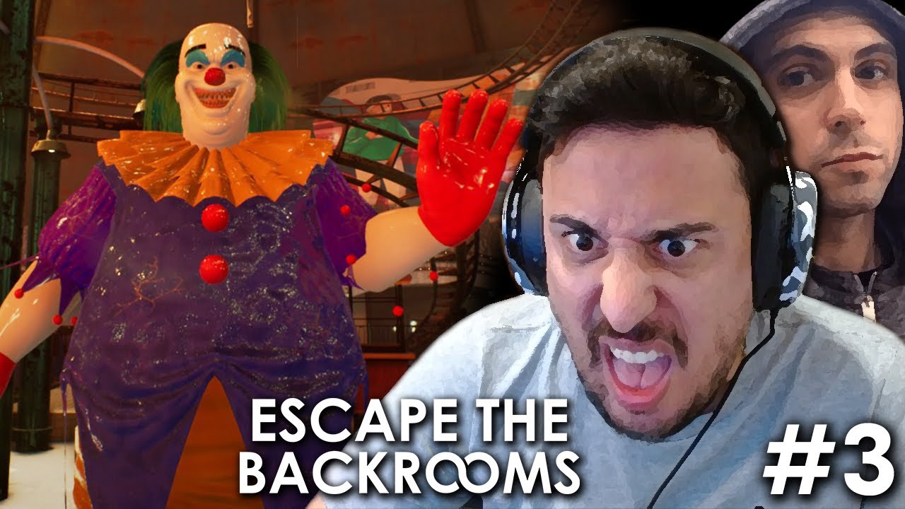 LOS NIÑOS Y EL PAYASO MALDITO de ESCAPE THE BACKROOMS #3 c/ Vegetta