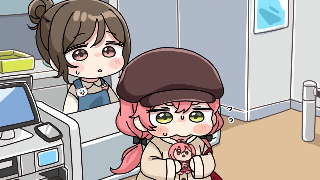 Miko buys her own merch without 35P staff noticing[Animated Hololive/Eng sub]