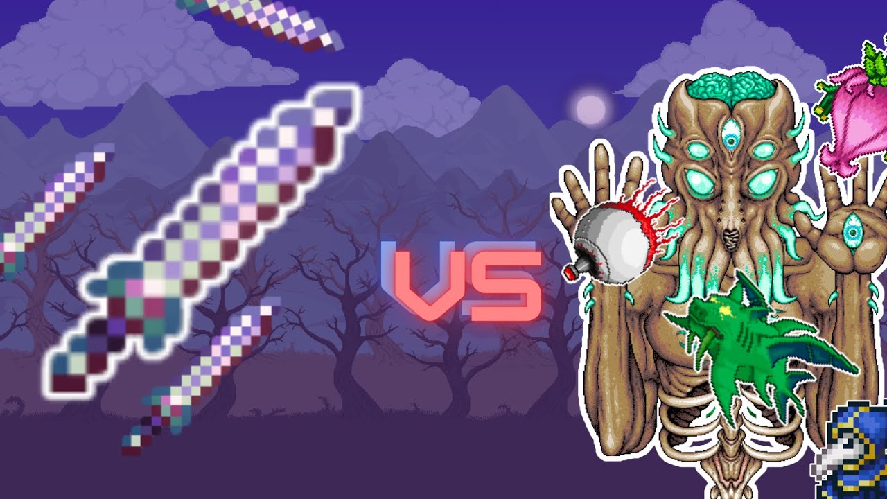 Zenith ShortSword Vs All Bosses | Terraria