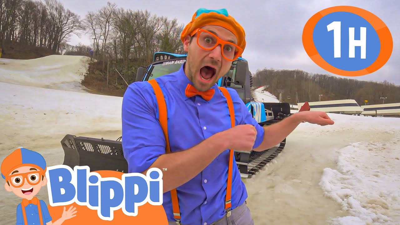 Blippi Visits a Ski Resort |  Blippi | Kids Learn! |  Kids Videos