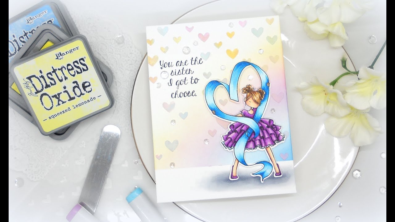 Multi-Colored Embossing Paste Background