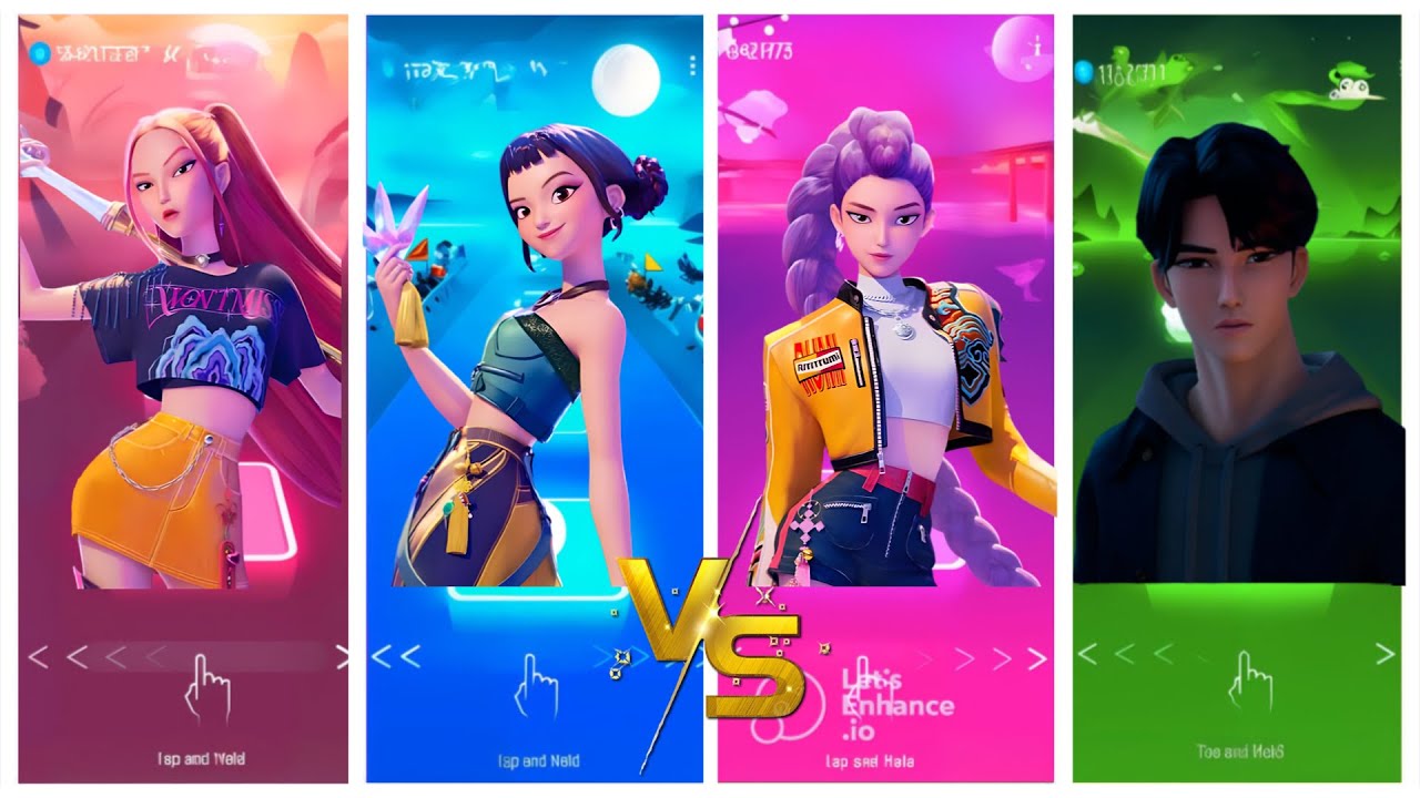 K-pop Demon Hunters _ Первая встреча Saja Boys - Coffin Dance Song TILES HOP