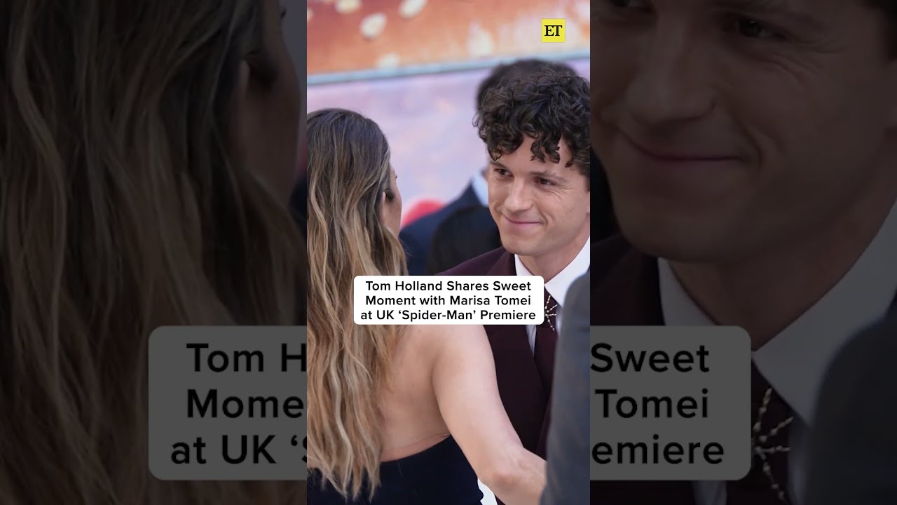 Tom Holland Shares Sweet Moment with Marisa Tomei at U.K. &lsquo;Spider-Man&rsquo; Premiere