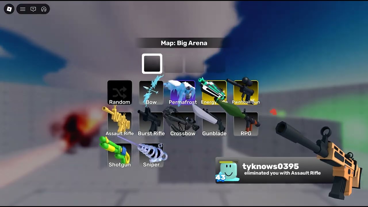 playing roblox  rivals on free for all