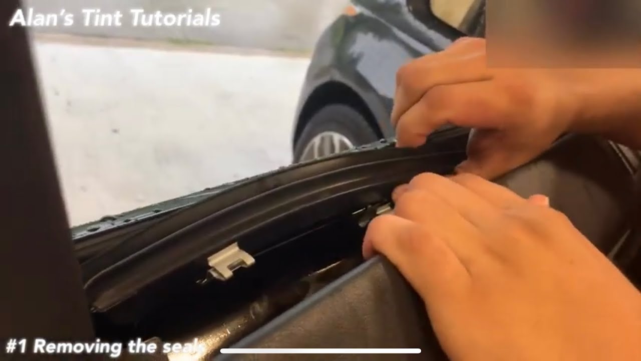 Removing Seals For Easy Window Tint Install