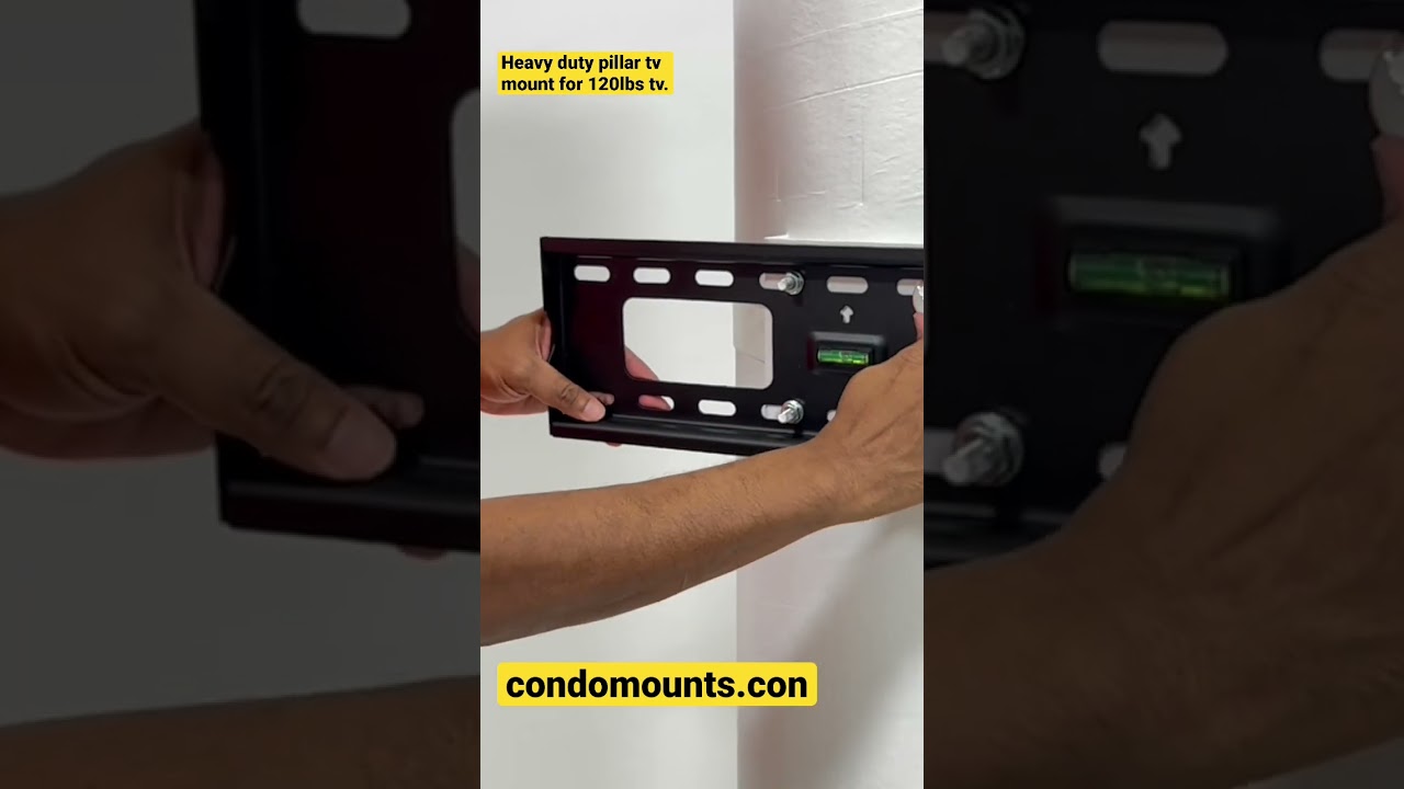 How to mount heavy tv on a pillar? Clmtvt1064. #howtomount #tvmount #tvmounting