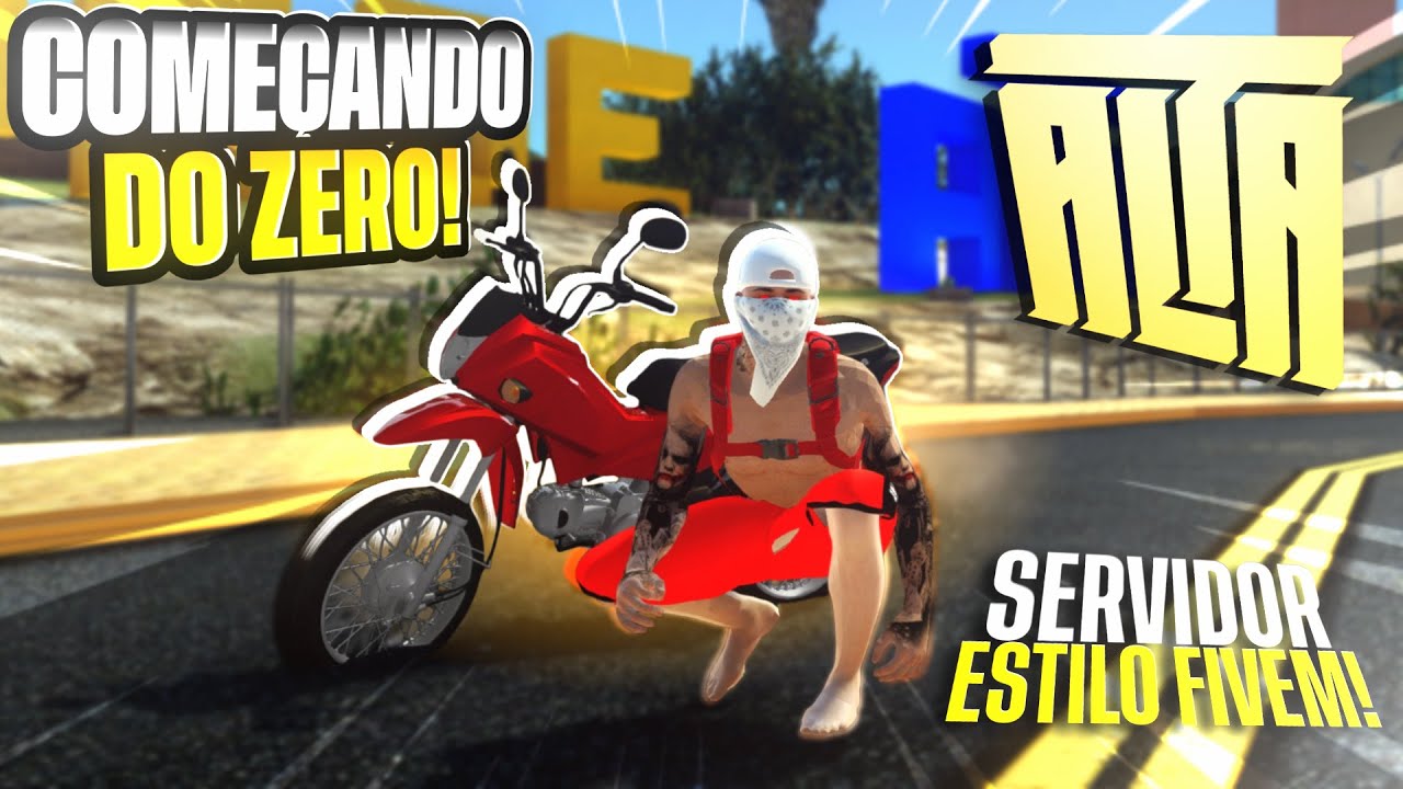 COMECEI DO ZERO NO Cidade Alta RP!🔥 (SERVIDOR ESTILO FIVEM) - GTA SAMP ANDROID/PC