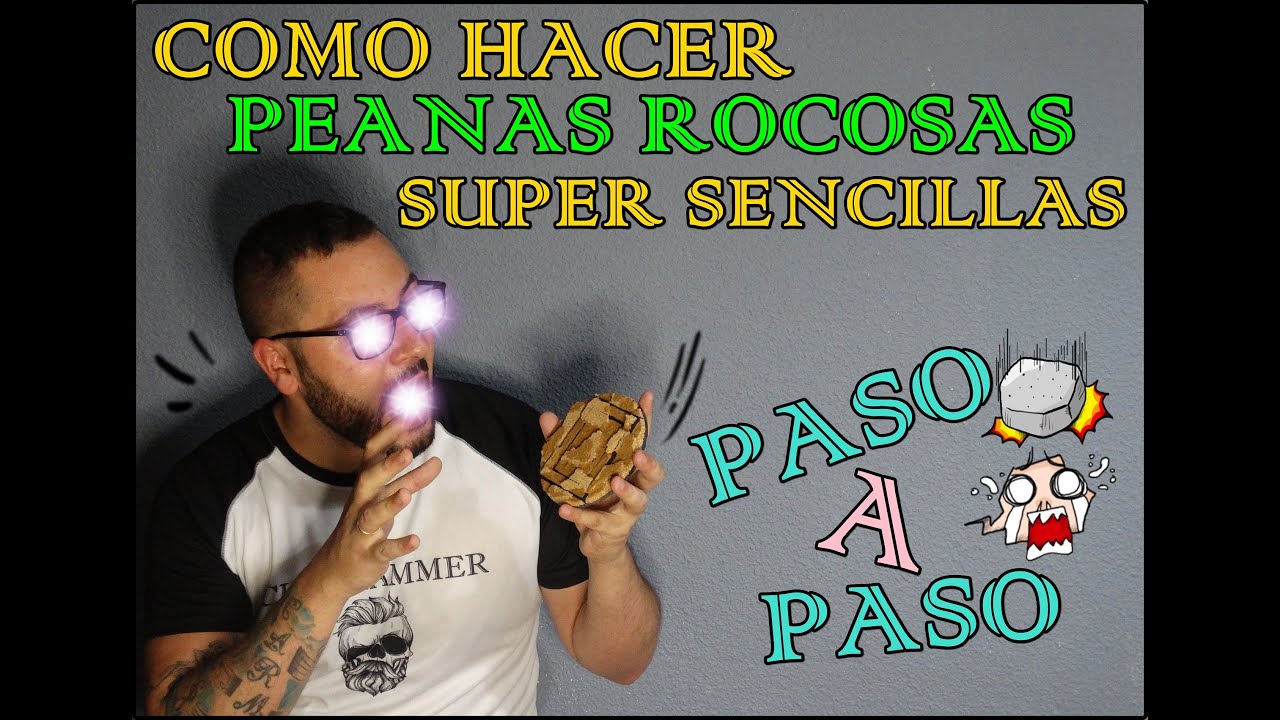 COMO HACER PEANAS ROCOSAS SENCILLAS WARHAMMER | CHUSHAMMER