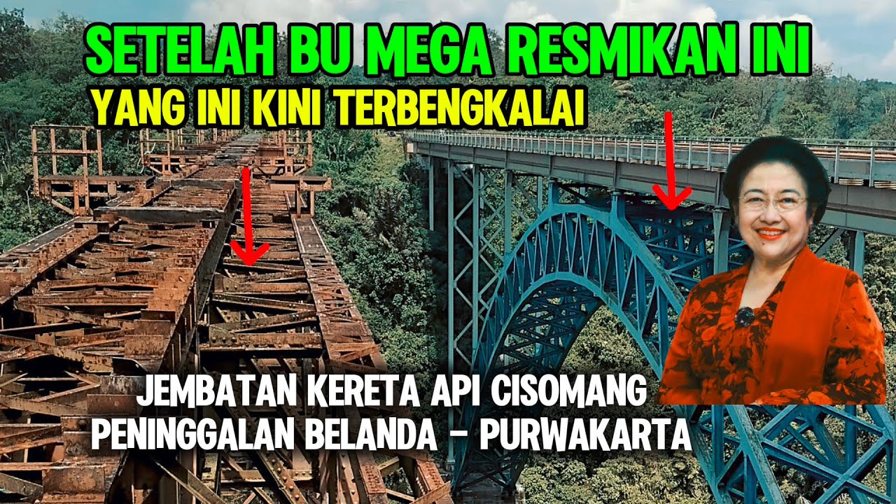 SETELAH DIRESMIKAN BU MEGA‼️Jembatan Kereta Api Cisomang Purwakarta Gen 2❗Tidak Di Pakai