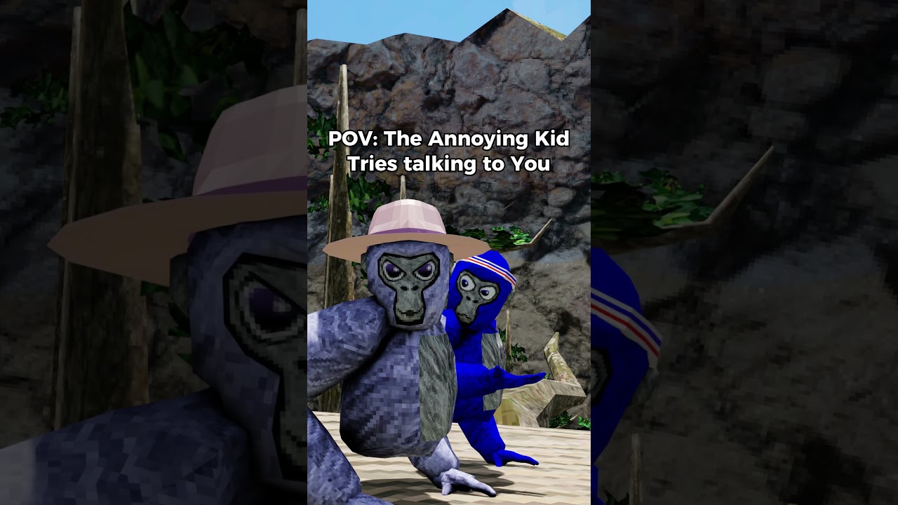 POV: The Annoying Kid Tries talking to You... @_GorillaTagVR #gtcs