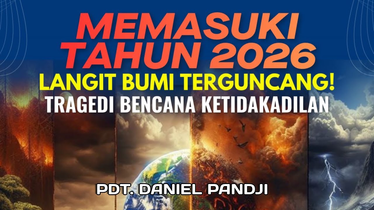 MEMASUKI TAHUN 2026, Langit Bumi Terguncang- Tragedi Bencana Ketidakadilan - PDT.DANIEL PANDJI