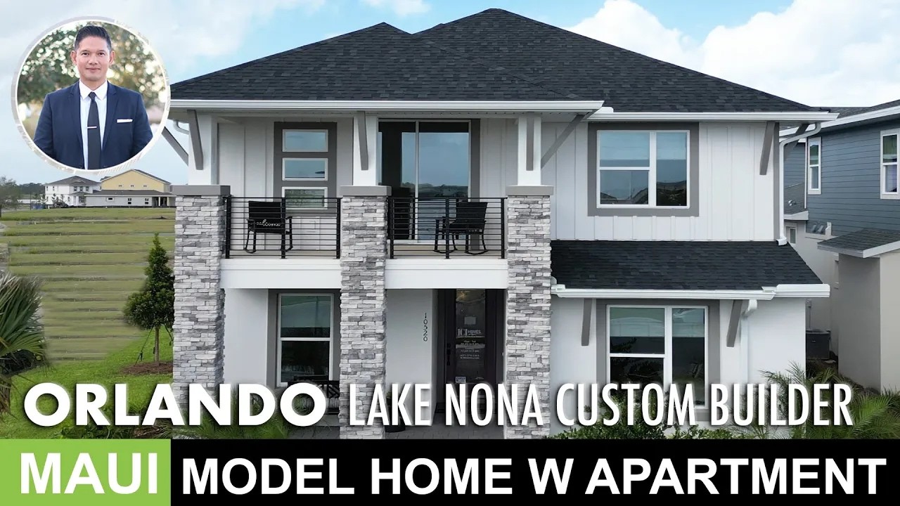 LUXURY CUSTOM MODEL HOME TOUR | MAUI MODEL LAKE NONA ORLANDO | FULLY CUSTOM HOME
