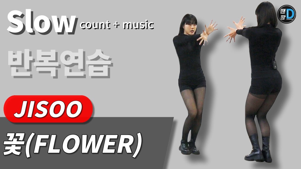 [땐팡] JISOO - ‘꽃(FLOWER)’ / Dance Tutorial / Slow count + music [반복모드]ㅣby Young Sun