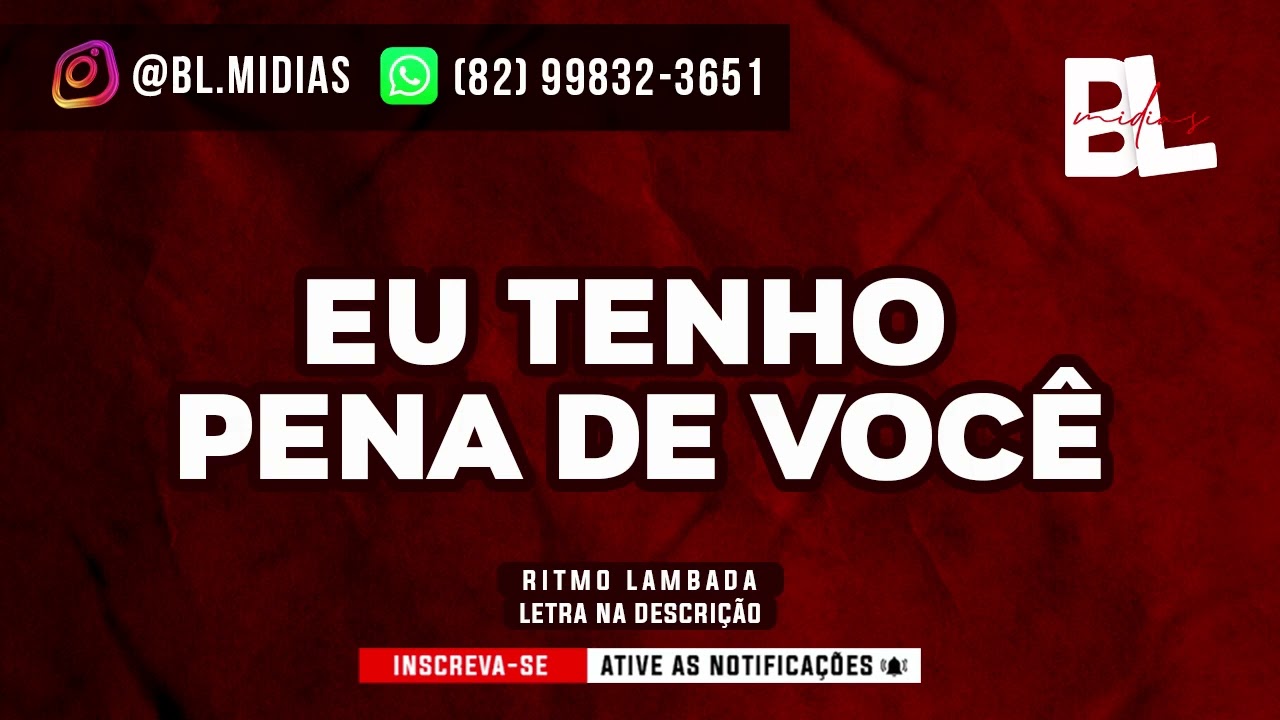 Karaokê Eu tenho pena de você - José Orlando (Playback Versão Lambada)