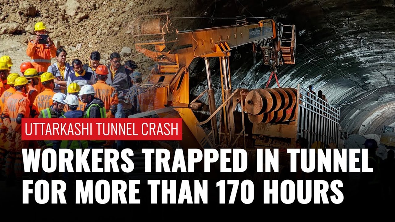 Uttarkashi Tunnel Crash: Rescuers Battling Against Time To Help 40 Trapped Workers | Over 170 Hours
