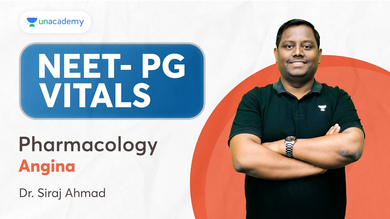 NEET PG 2024 | Pharmacology : Angina| Dr. Siraj Ahmed