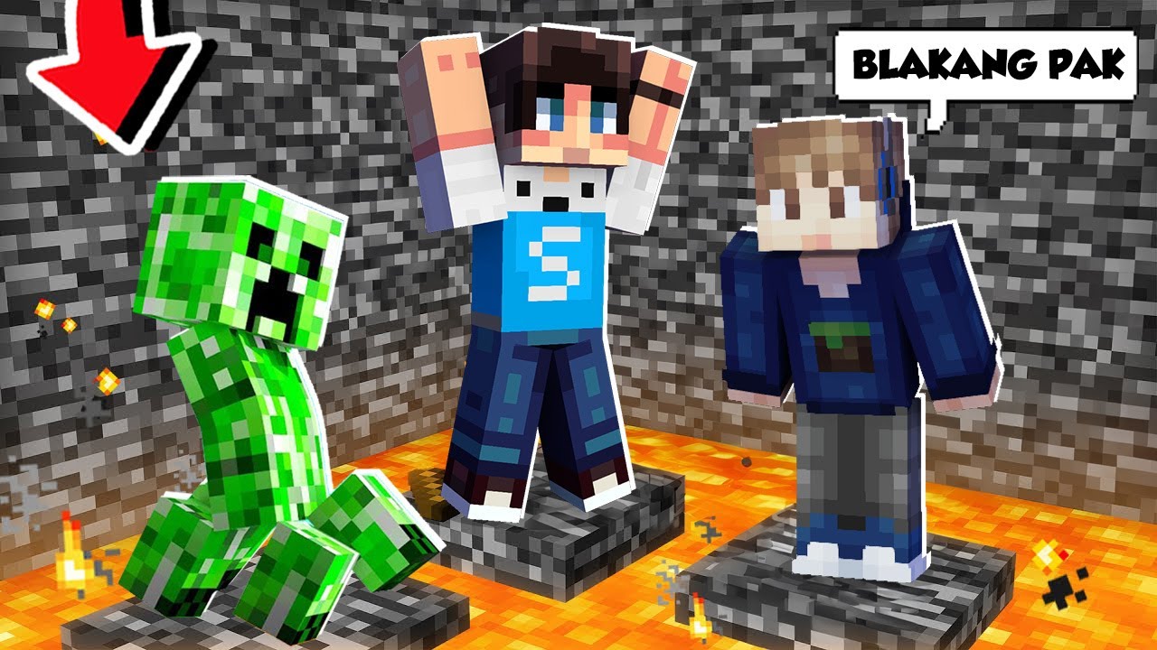 4 FATHER BAKU HANTAM DI PENJARA PENUH JEBAKAN@Akari_ DI MINECRAFT!!!