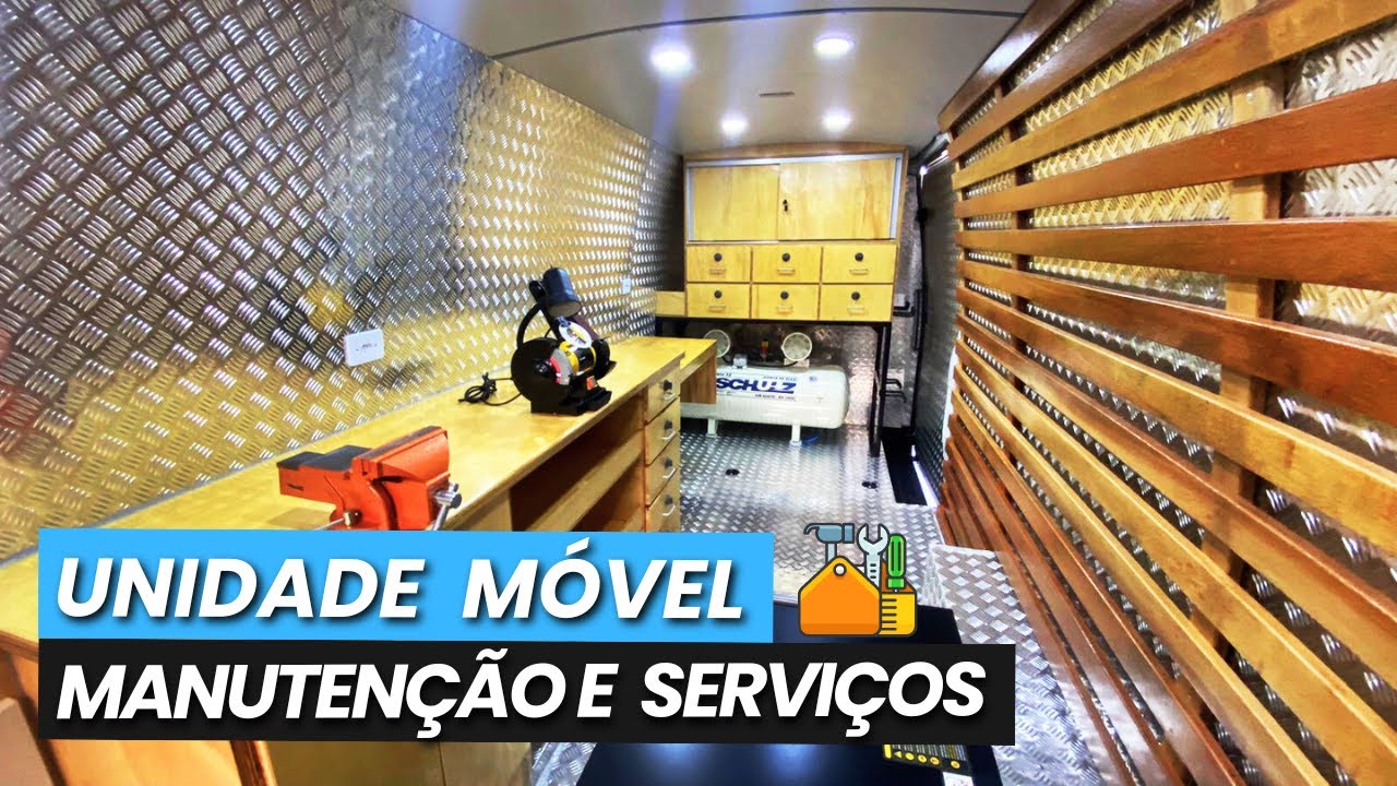 Transformação Automotiva - Unidade Móvel de Manutenção e Serviços com Suporte para Gerador 🔋