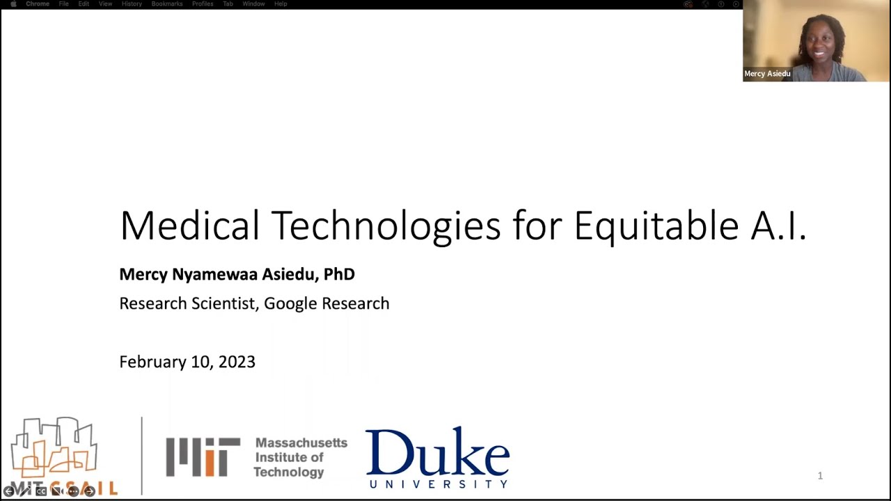 Medical Technologies for Equitable A.I. | Mercy Asiedu